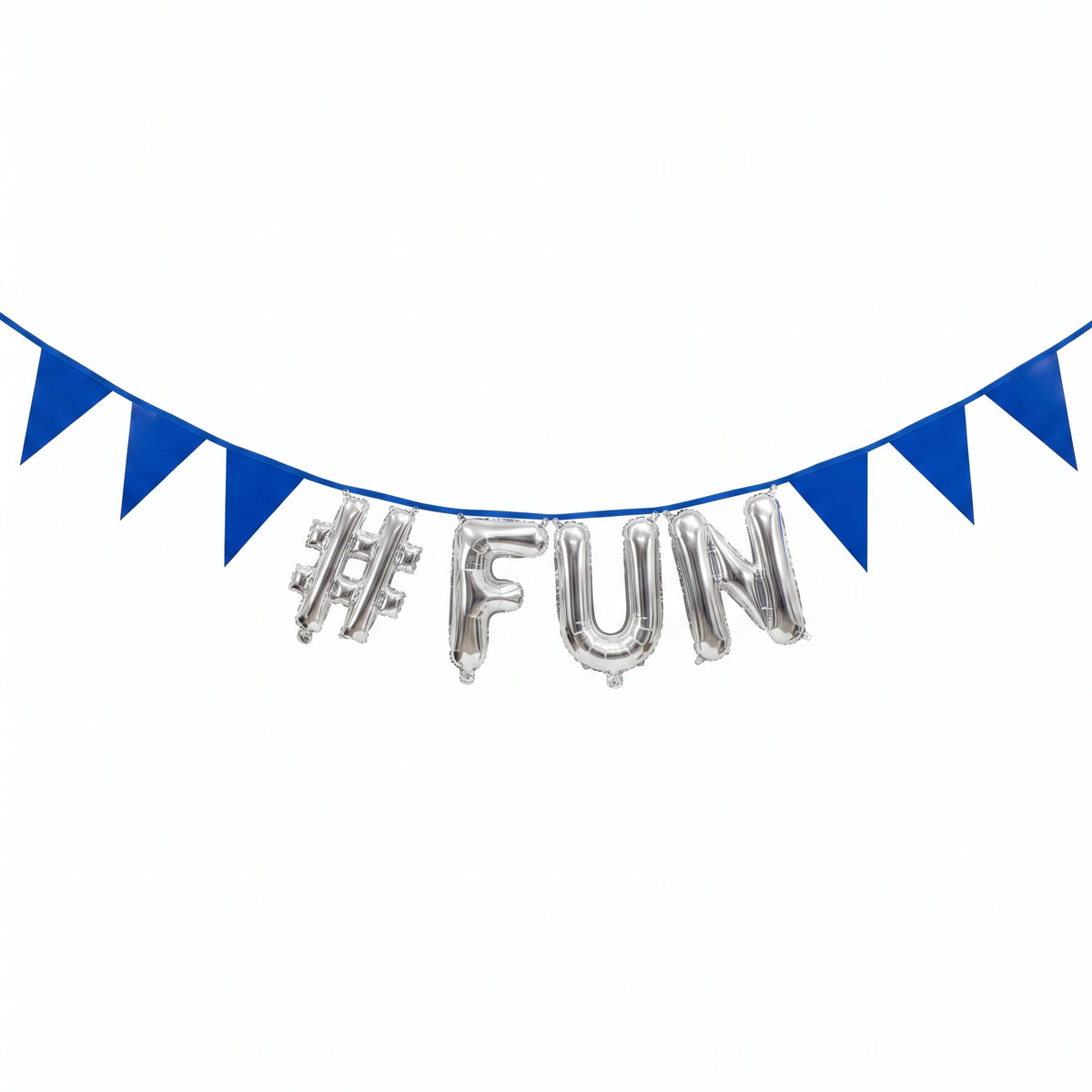 Royal Blue DIY Customizable Pennant Banner - 20ft