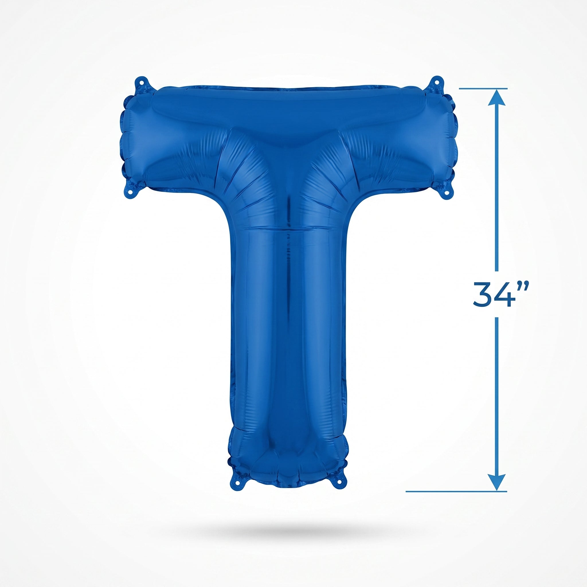 Royal Blue Letter T Foil Balloon