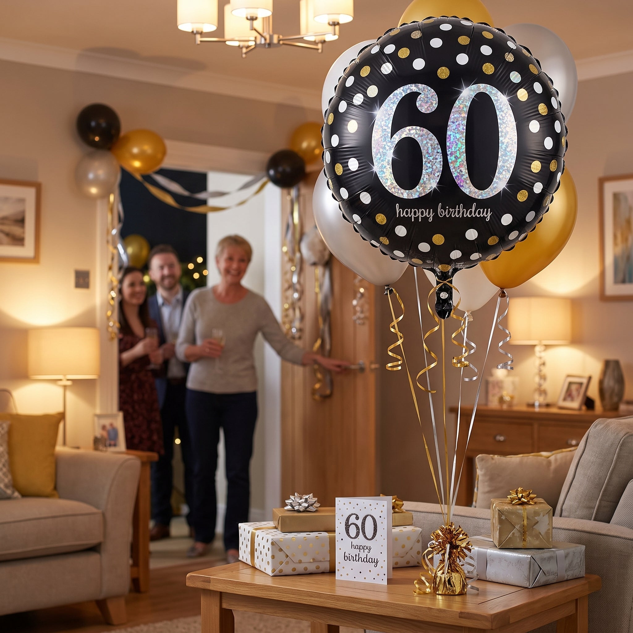 18" Sparkling 60th Birthday Foil Balloon