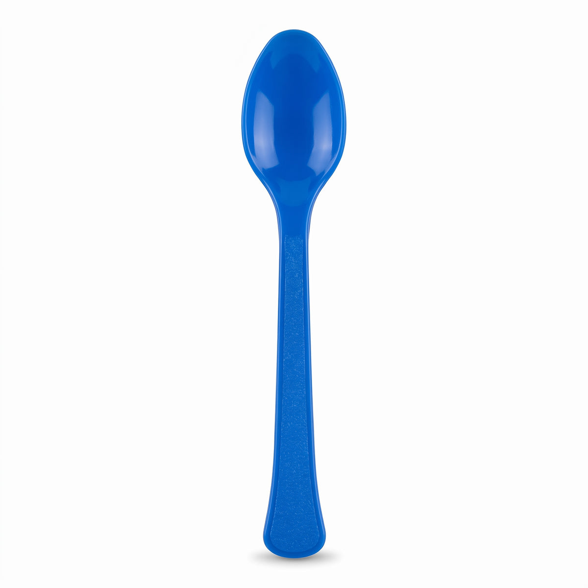 Bright Royal Blue Plastic Spoon - 7.5 in.
