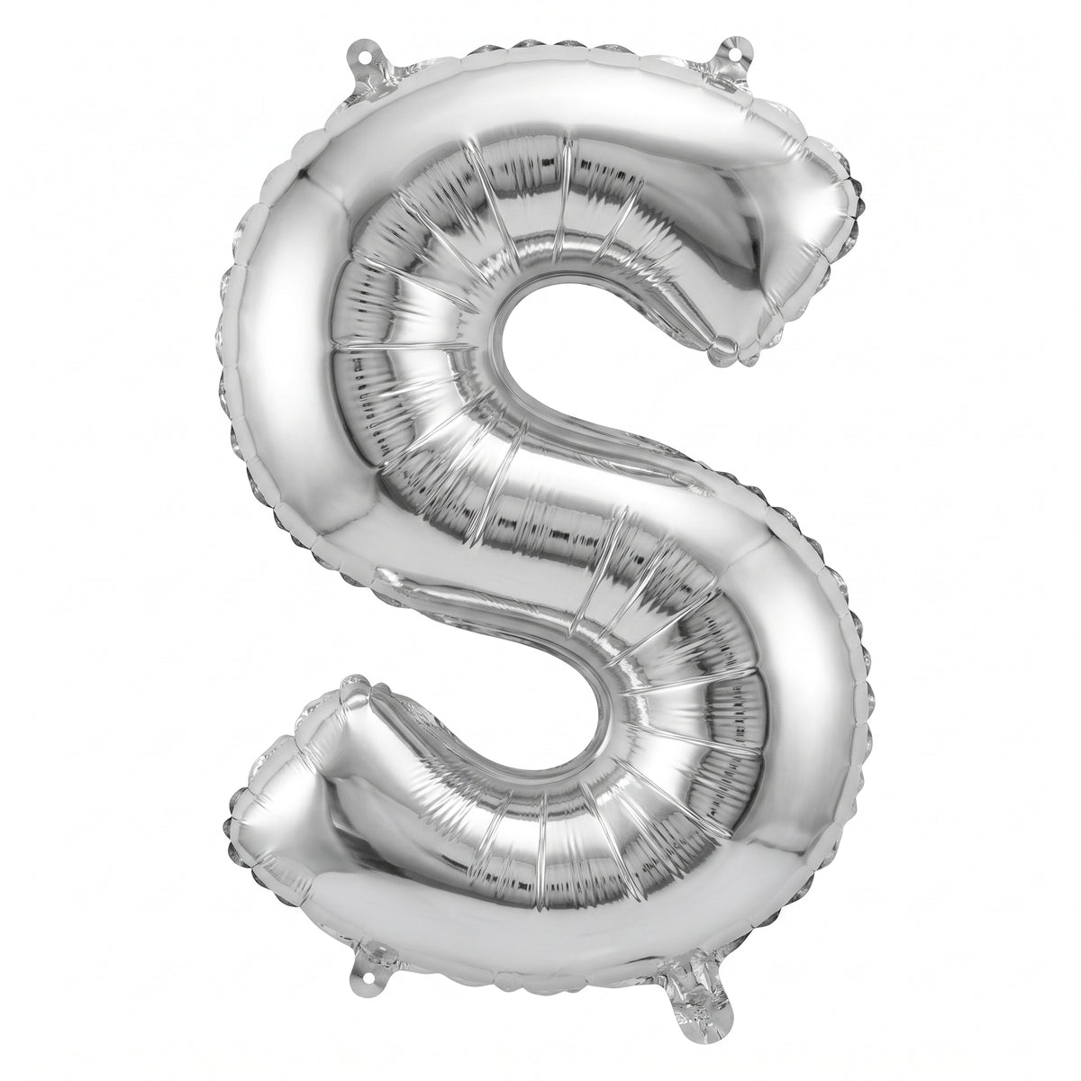 Silver Foil Letter "S" Balloon - Air Filled