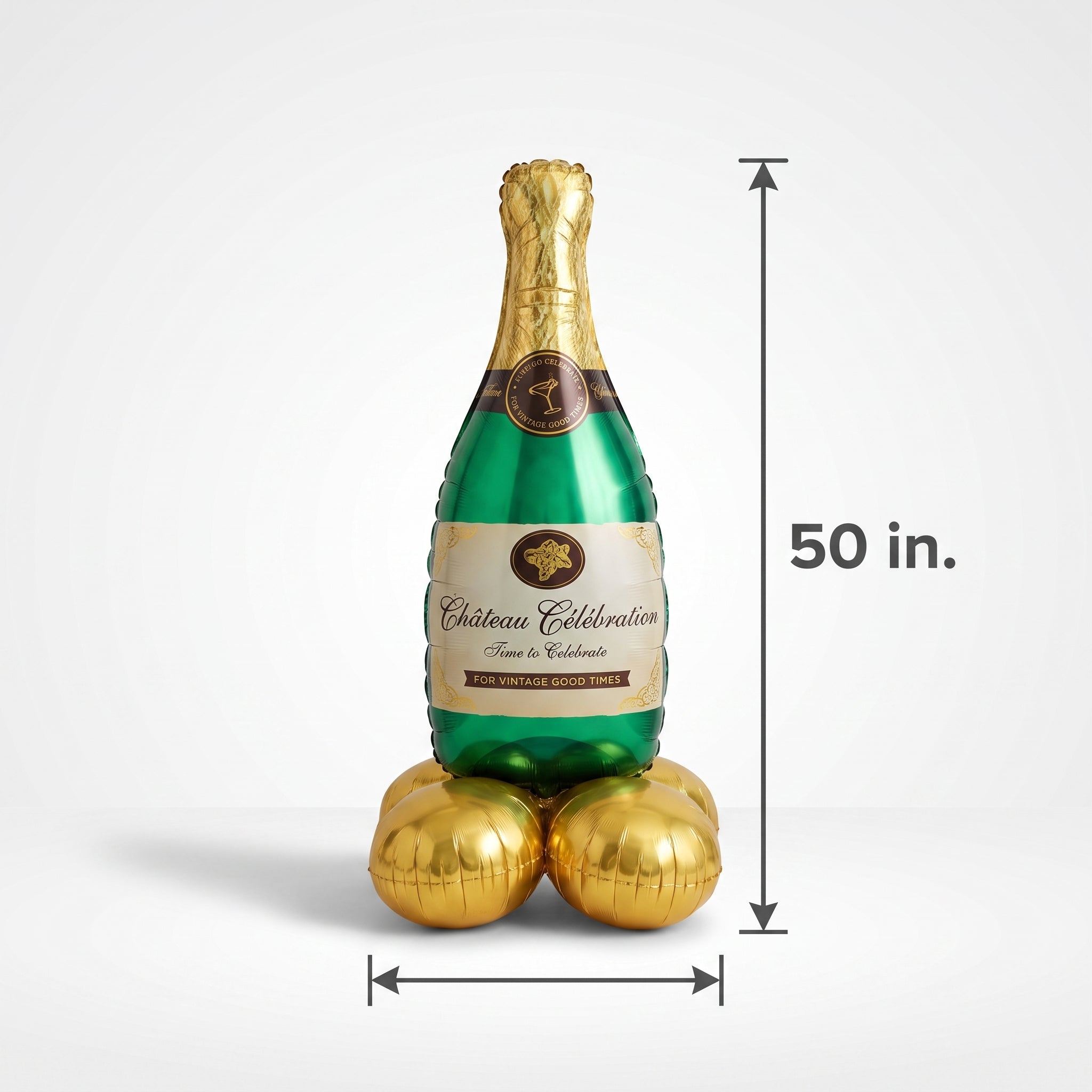 Airloonz Champagne Bottle Balloon - 50 Inch