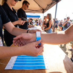 Solid Blue Event Wristbands - 500 Pack