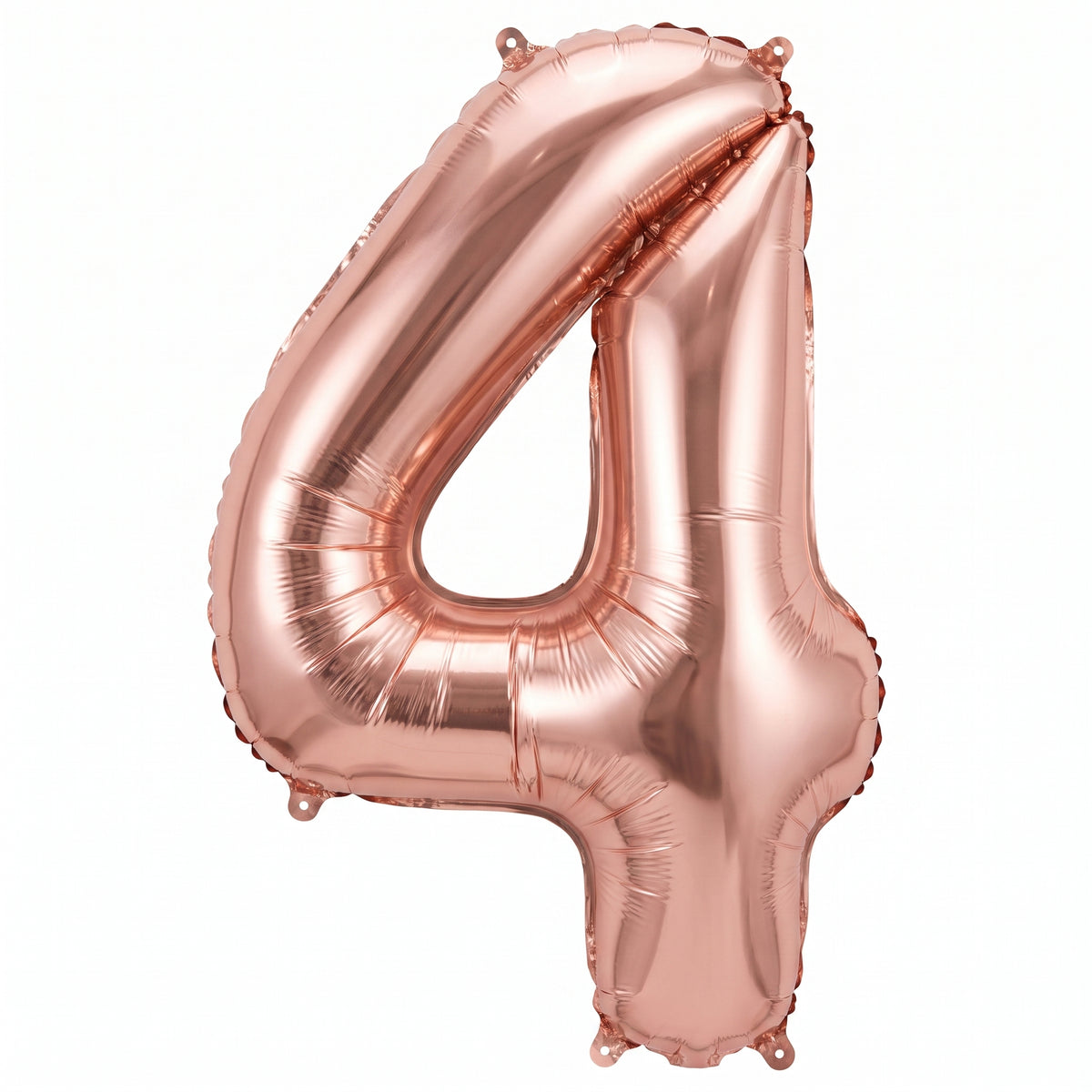 Rose Gold Number 4 Foil Balloon - Super Shape