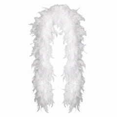 Elegant White Feather Boa - 72" Costume Accessory