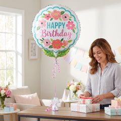 Free Spirit Floral Foil Super Shape Balloon