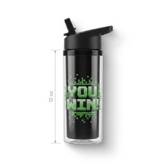 Level Up "You Win" Reusable Water Bottle for Kids Parties