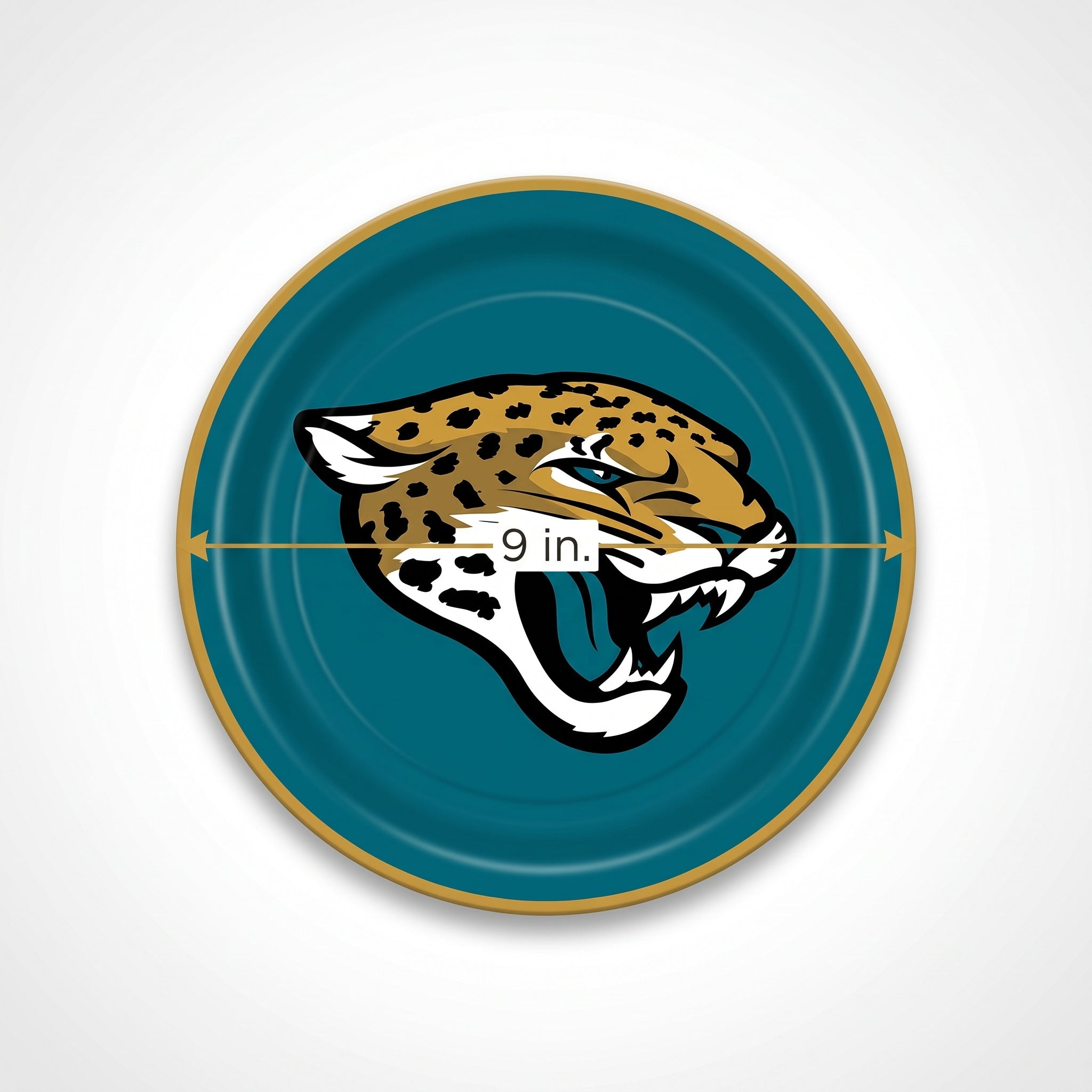 Jacksonville Jaguars 9" Round Paper Plates