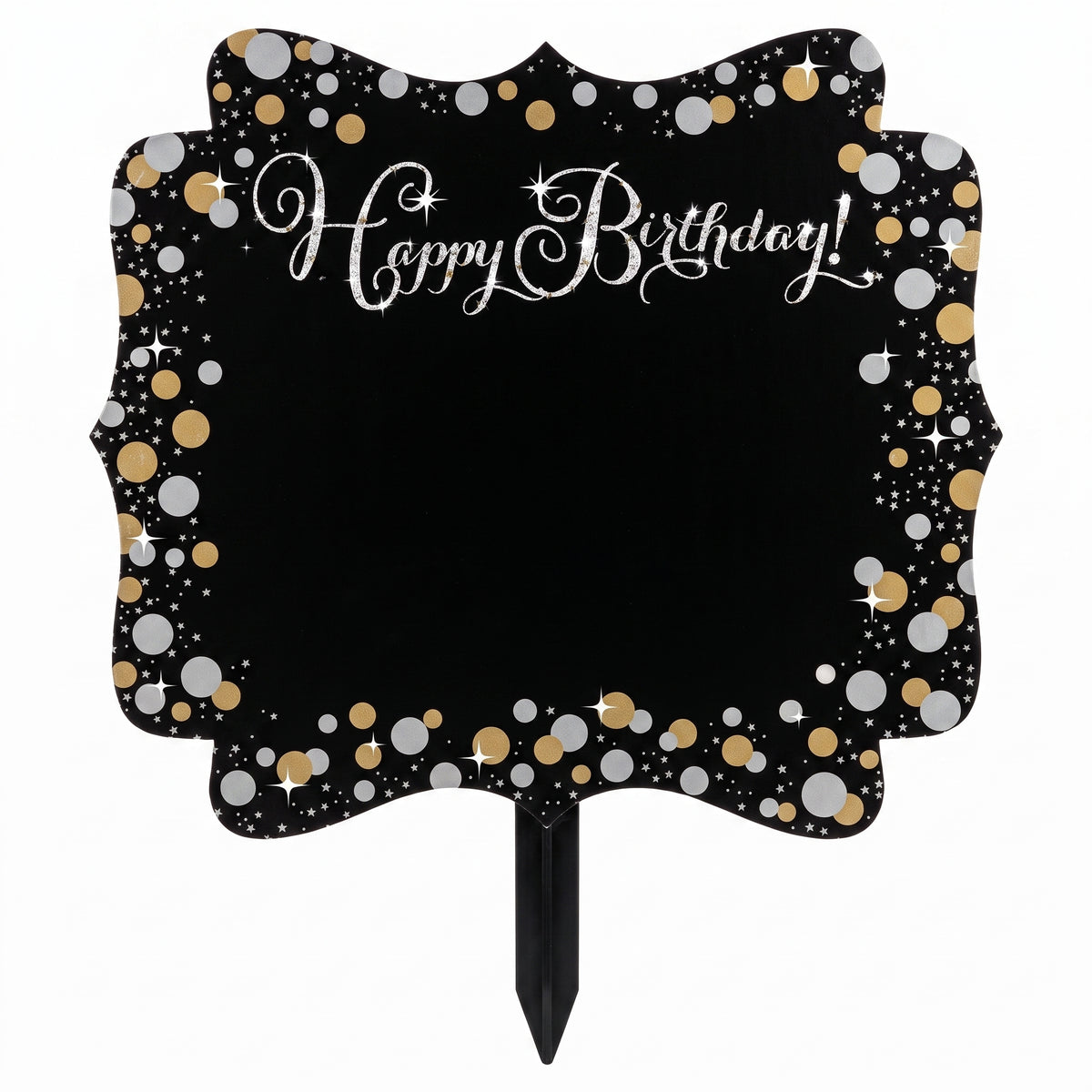 Sparkling Celebration Customizable Happy Birthday Yard Sign