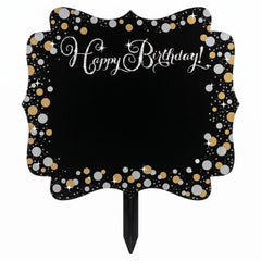 Sparkling Celebration Customizable Happy Birthday Yard Sign
