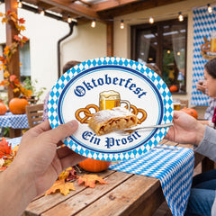 Oktoberfest Harvest 7-Inch Plates - 8 Count