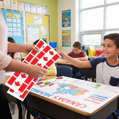 Canadian Flag Sticker Pack - 8 Sheets