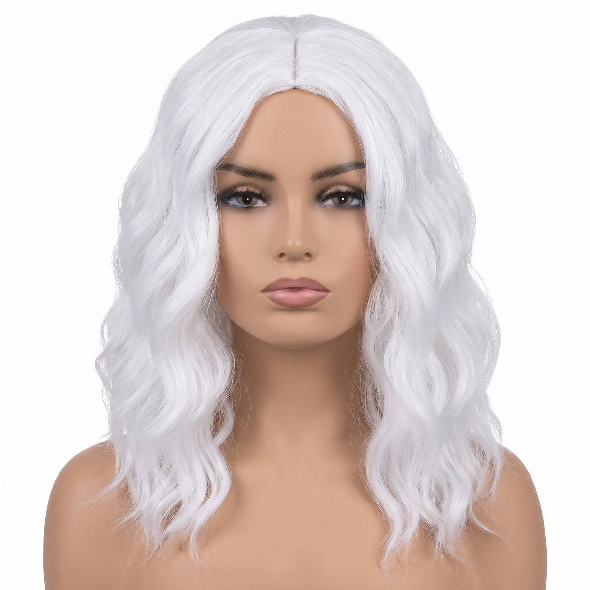 Chic White Body Wave Wig