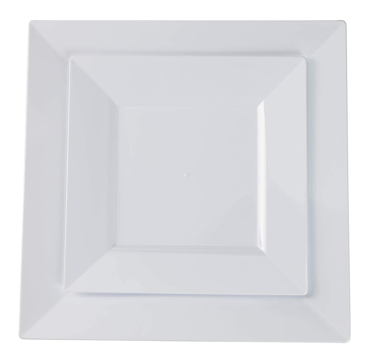 10.75 In. White Square Plates | 10 Count