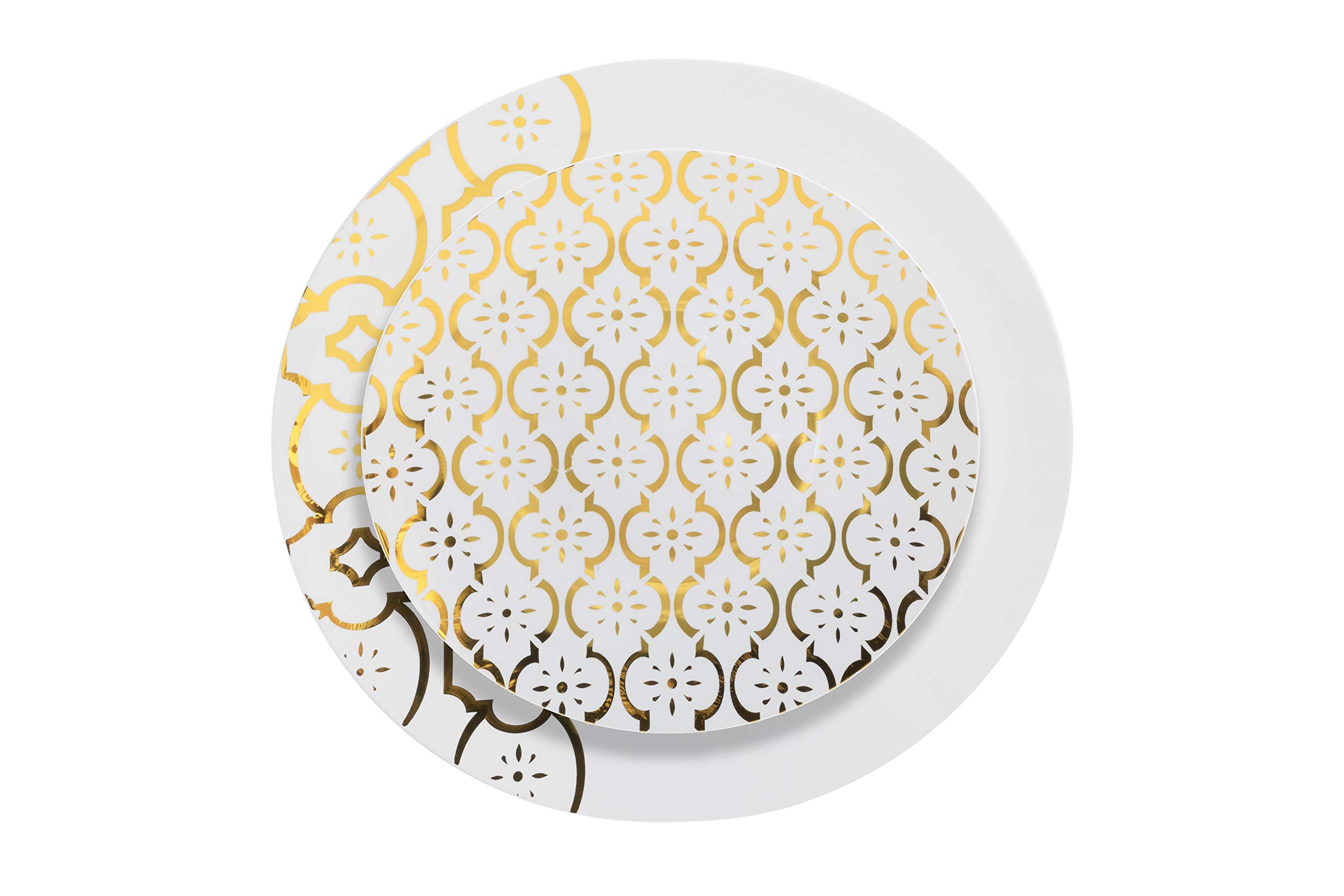 10 In. Moroccan Design Plastic Plates | 10 Count