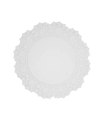 12 In. Round White Paper Doilies | 8 Count