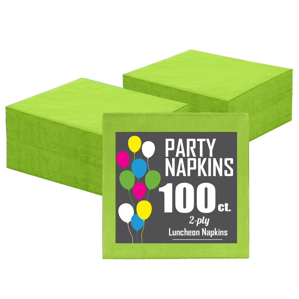 Lime Green Luncheon Napkins | 100 Count