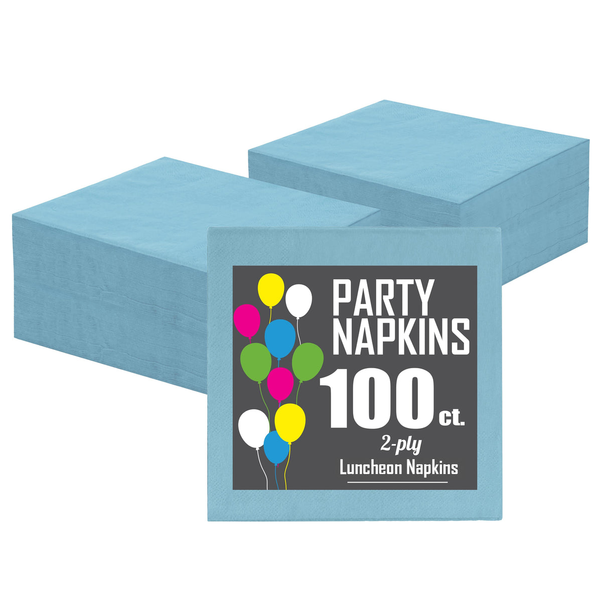 Light Blue Luncheon Napkins | 100 Count