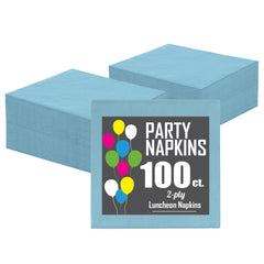 Light Blue Luncheon Napkins | 100 Count