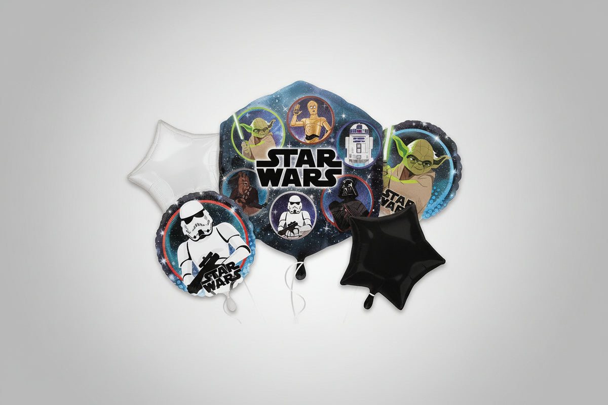 Star Wars Galaxy Foil Balloon Bouquet - 5 Piece Set