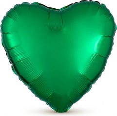 Emerald Green Heart Mylar Balloon - 18 Inches