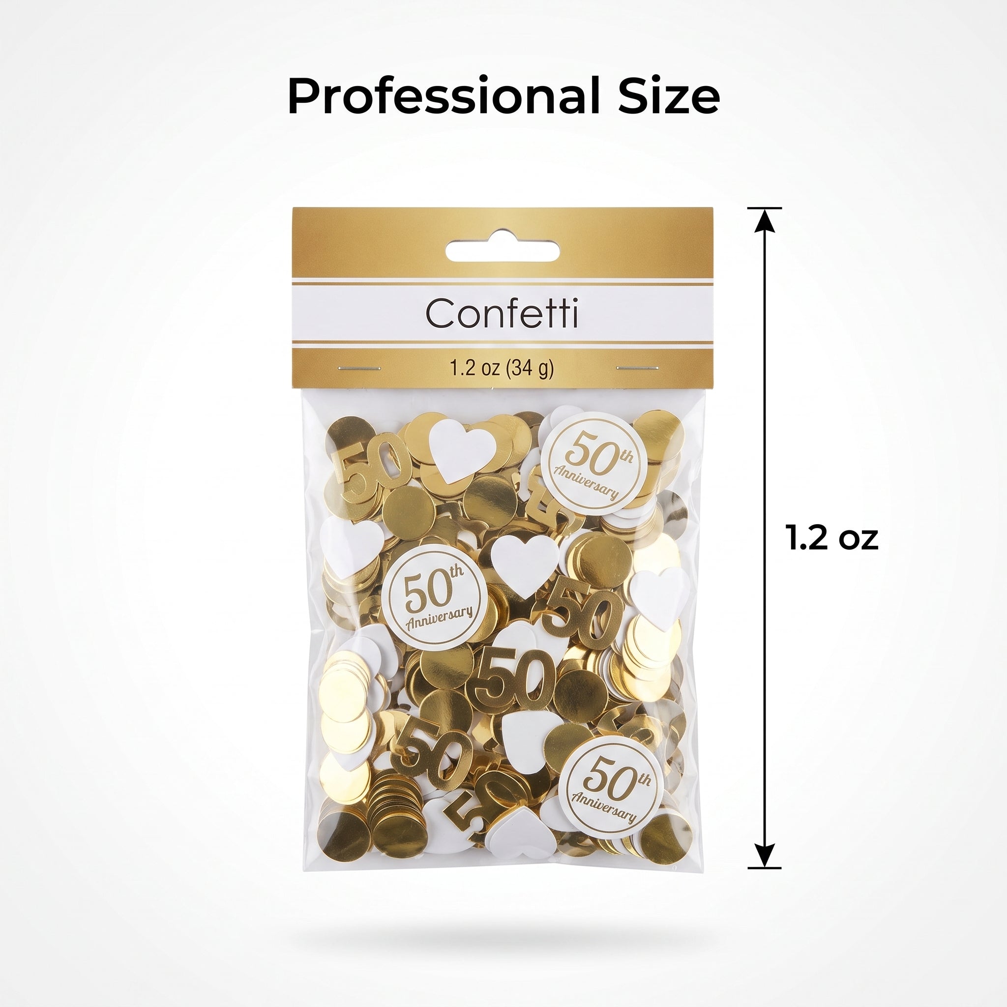 Golden 50th Anniversary Confetti Value Pack - 1.2 oz