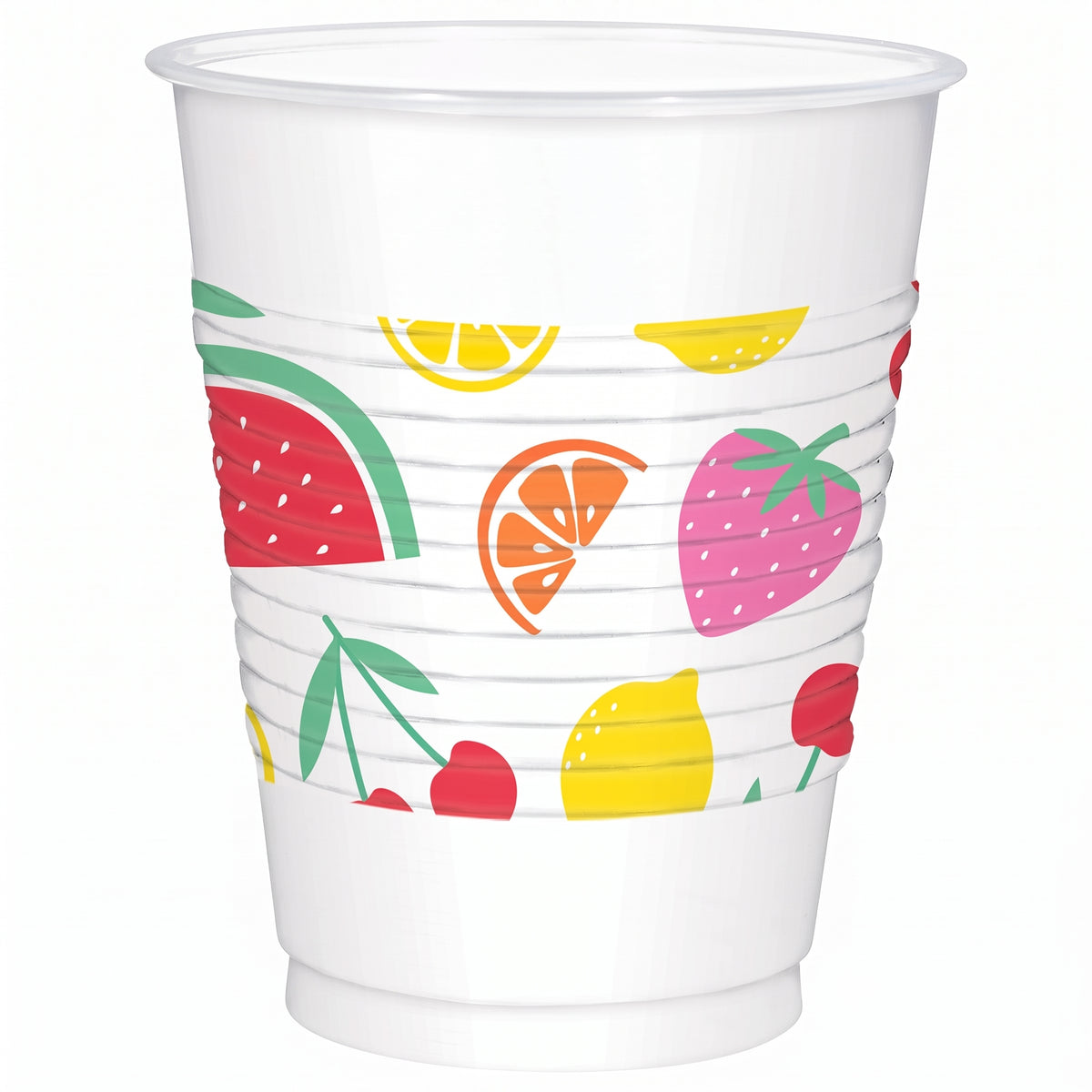 Tutti Frutti 18oz Plastic Cups - 25 Pack