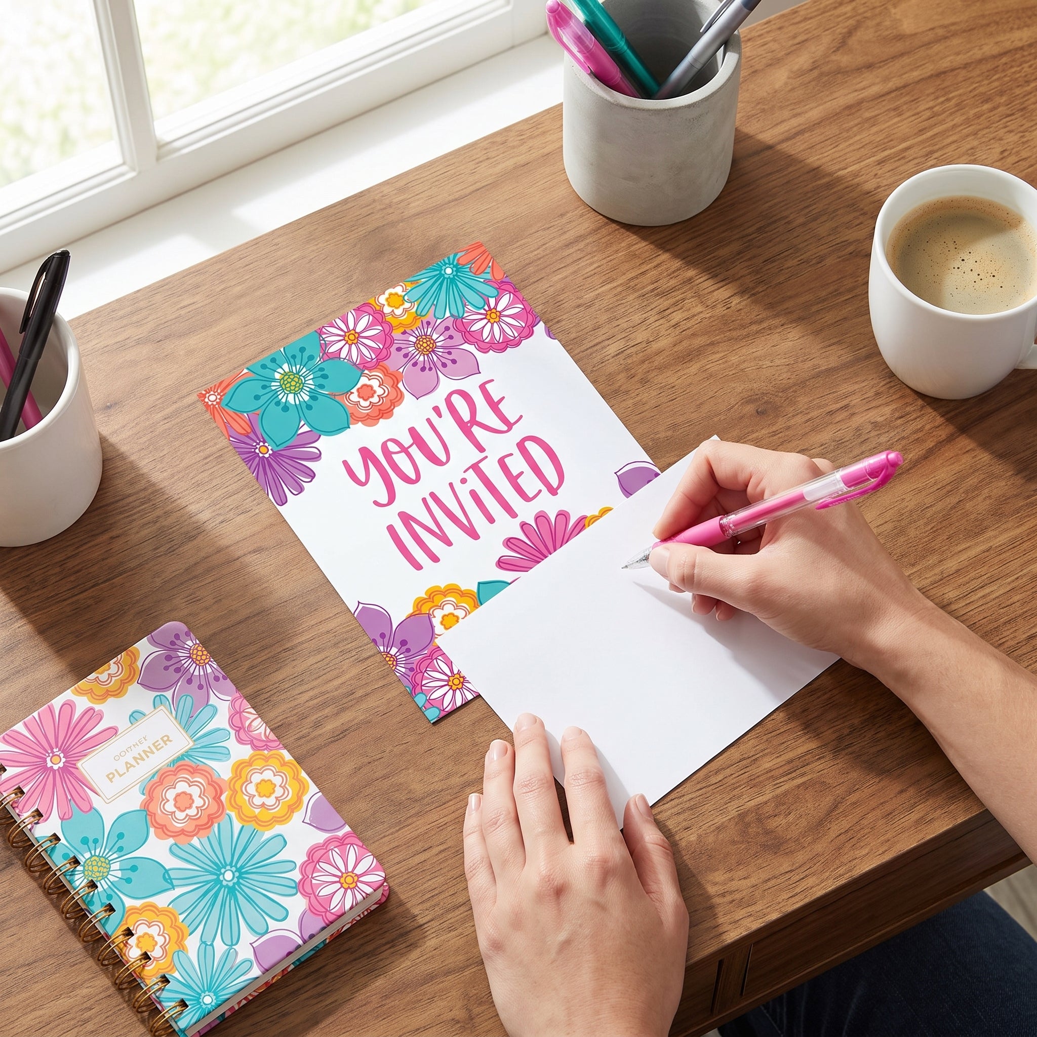 Pretty Petals Birthday Invitations