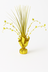 Gold Metallic Foil Starburst Spray Centerpiece Decoration, 12-Inch