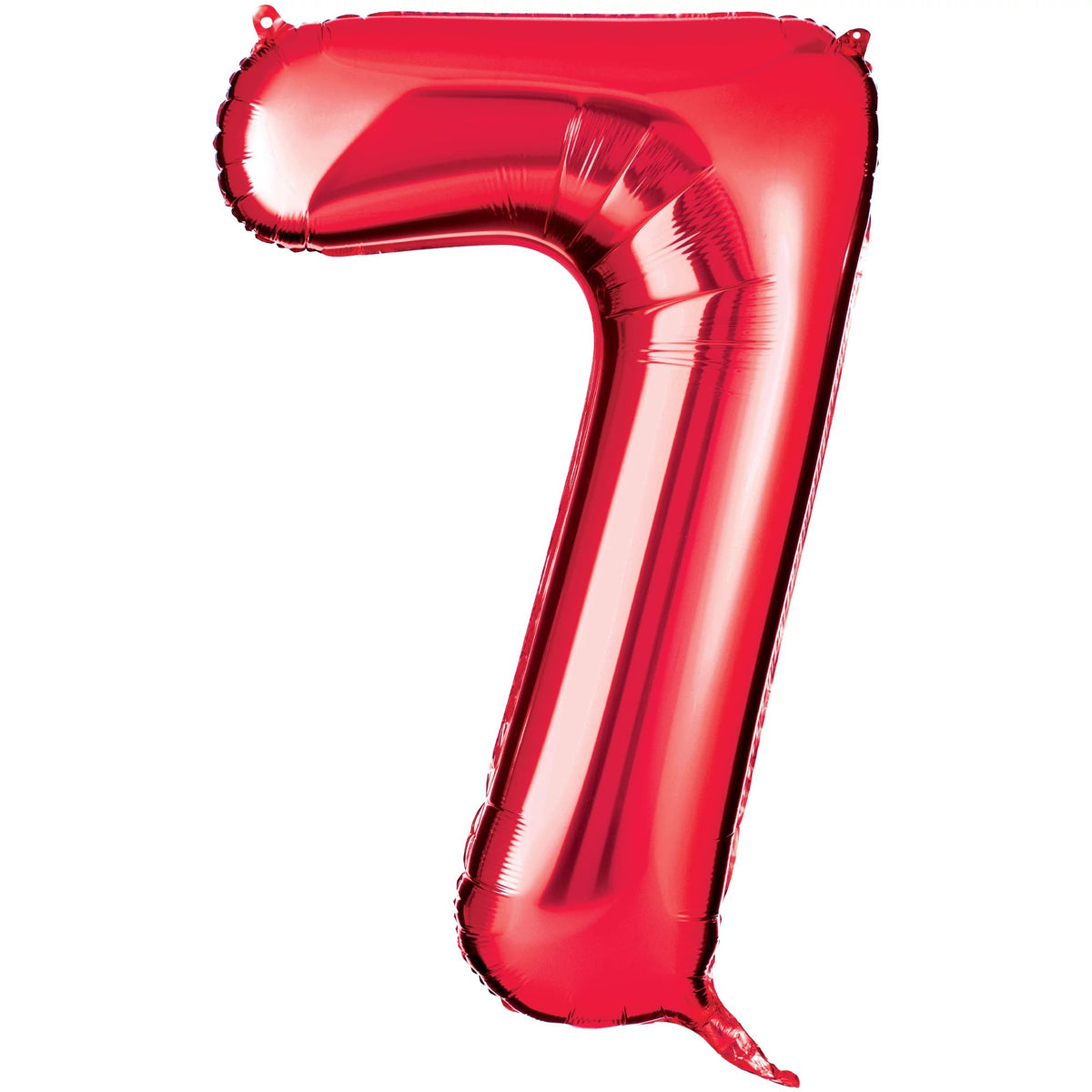 Red Number 7 Foil Balloon - 34"