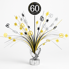 Sparkling Celebration 60th Birthday Centerpiece Spray