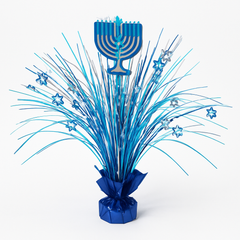 Festive Hanukkah Menorah Spray Centerpiece