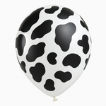 Western Cow Print Latex Balloons, 12-Inch, 6-Pack
