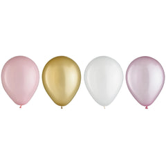 Pastel Pink Latex Balloon Assortment, 5-Inch, 25-Pack