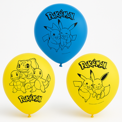 Pokemon Classic Latex Balloons - 12-inch, 6-Pack