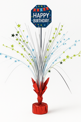 "A Reason to Celebrate" Birthday Tinsel Spray Centerpiece