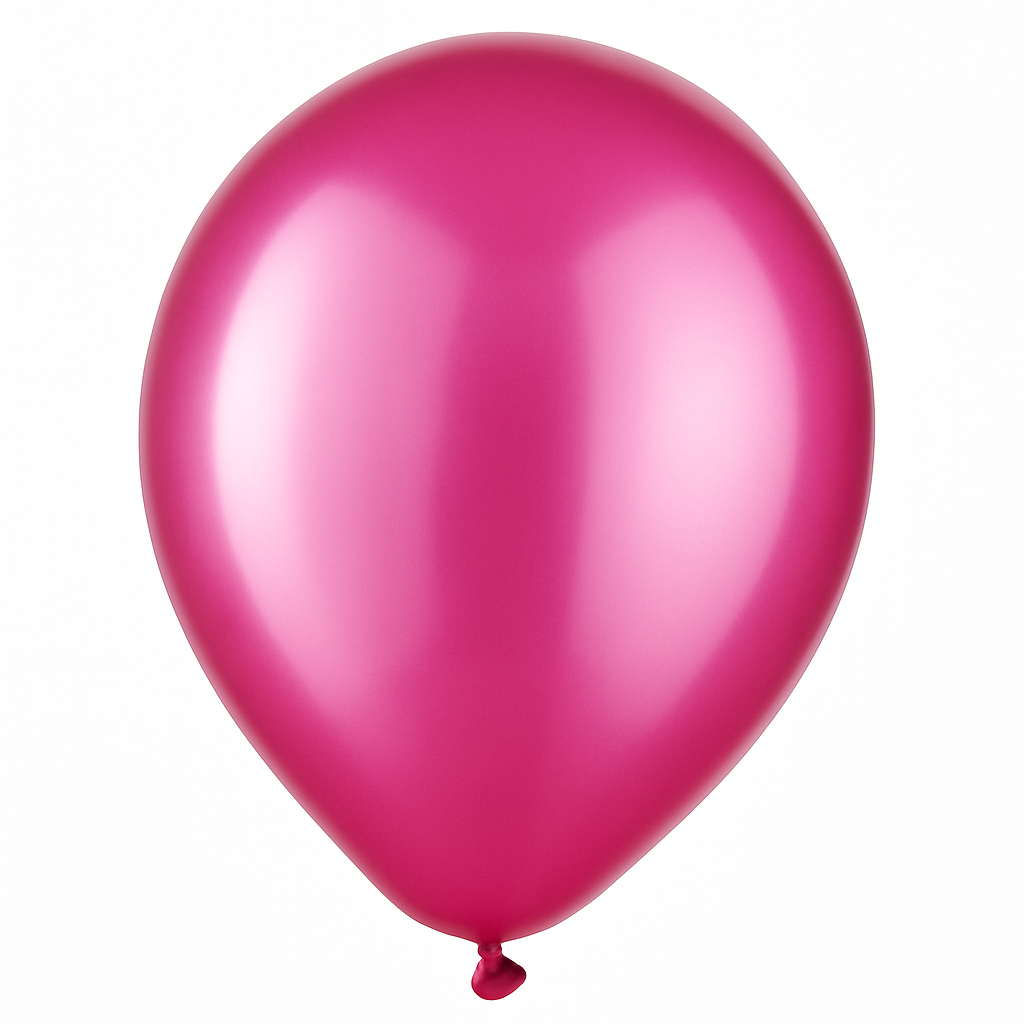 Bright Pink Pearl Latex Balloon - 12-Inch Bulk