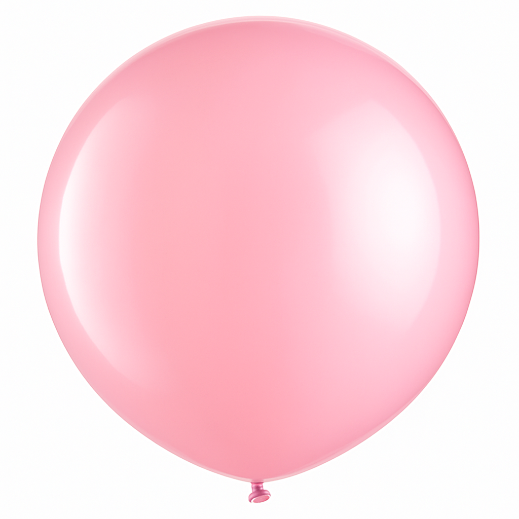 24" Solid Latex Balloon in New Pink