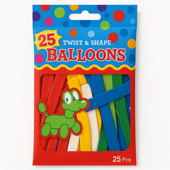 Twist & Shape Latex Balloons - 25 Pack