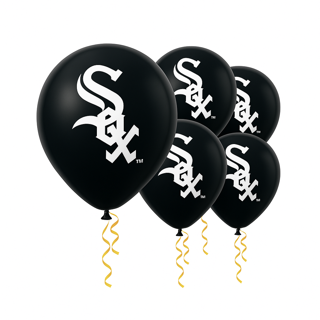 Chicago White Sox 12" Latex Balloons - 6 Pack