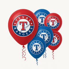 Texas Rangers 12" Latex Balloons - 6 Pack