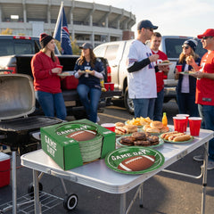 Game Day Oval Paper Plates - 12" (Case of 10)