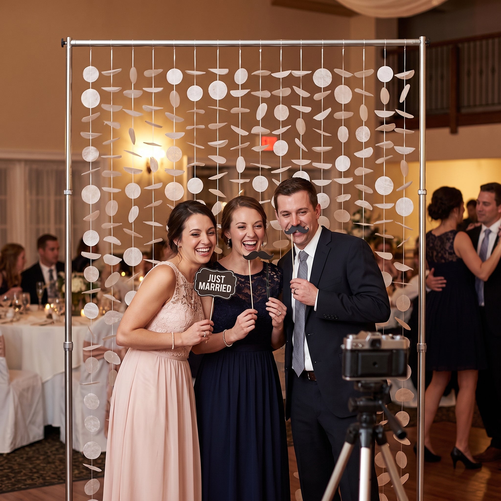 Large White Tissue Circle Backdrop Decoration