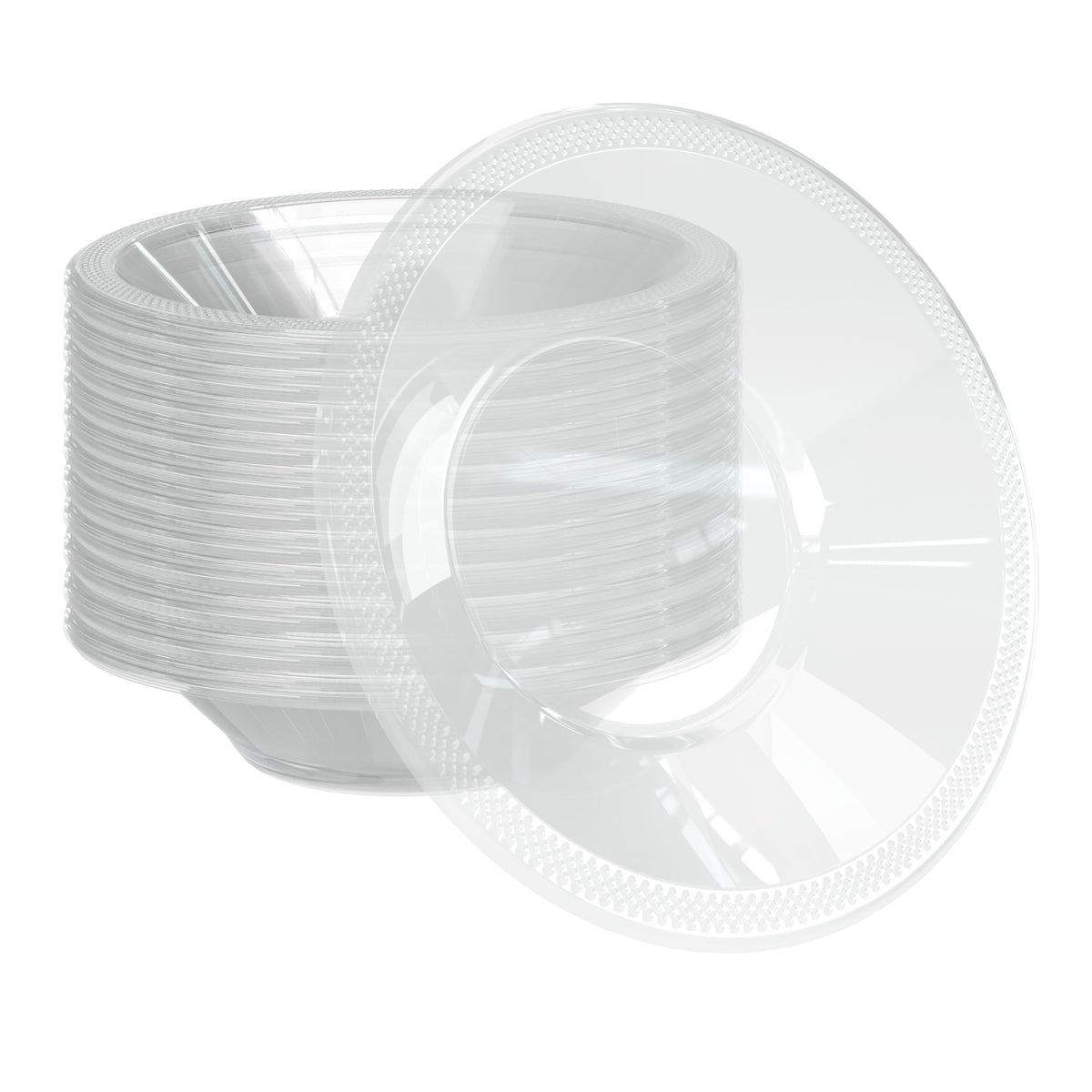 12 Oz. Clear Plastic Bowls | 100 Count