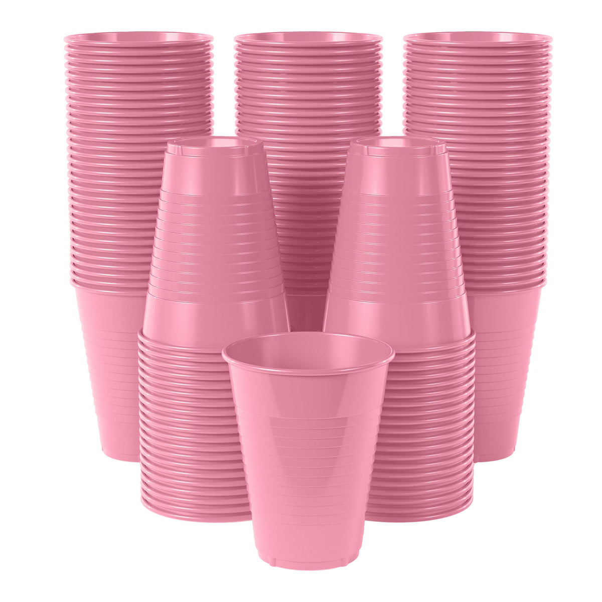 12 Oz. Pink Plastic Cups | 100 Count