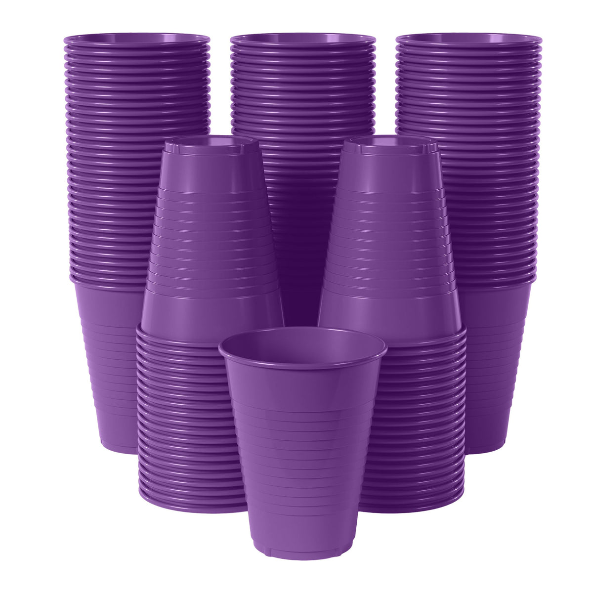 12 Oz. Purple Plastic Cups | 50 Count