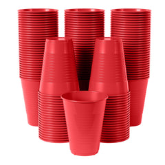 12 Oz. Red Plastic Cups | 100 Count