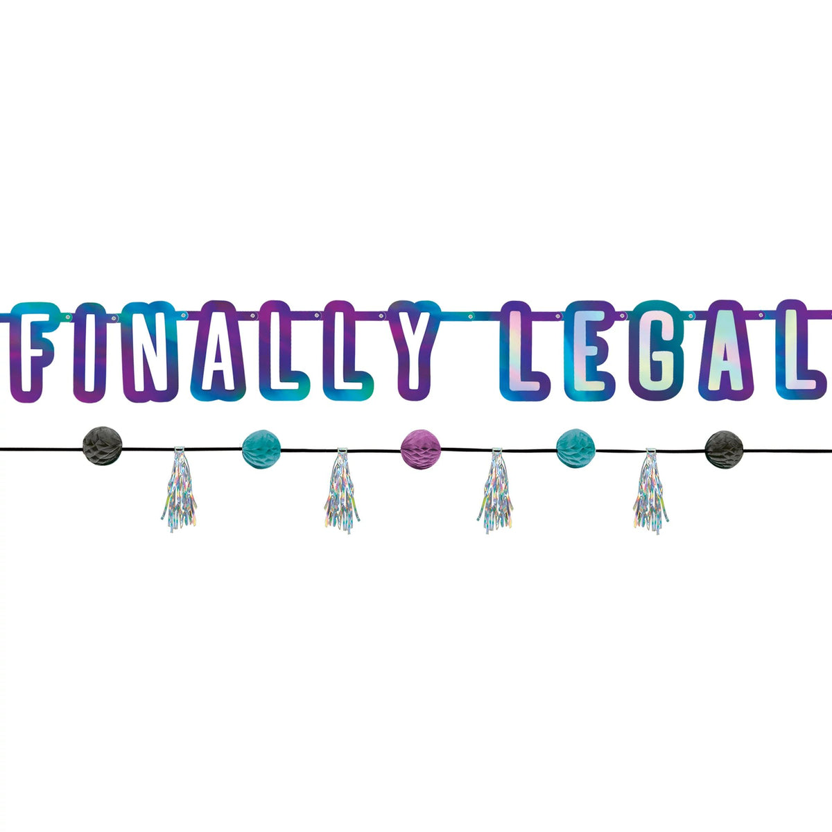 Finally 21 Birthday Banner Kit