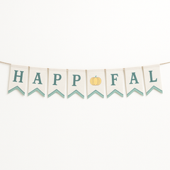 Happy Fall Harvest Pennant Banner