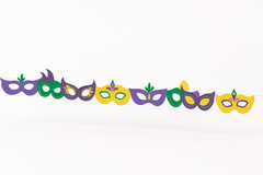 Mardi Gras Masquerade Mask Banner